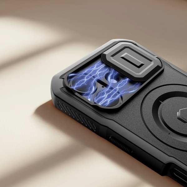 Tech-Protect Telefontaske til iPhone 17 Magsafe Kevlar - Sort