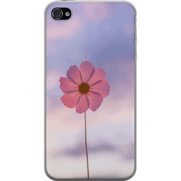 Mobilskal till Apple iPhone 4 med Rosa blomma