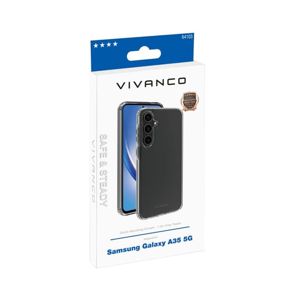 Vivanco Safe & Steady cover Galaxy A35 5G Transparent
