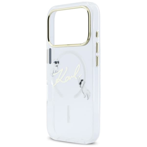 Karl Lagerfeld Telefontaske til iPhone 17 Pro Max Magsafe Choupettes Karl Script