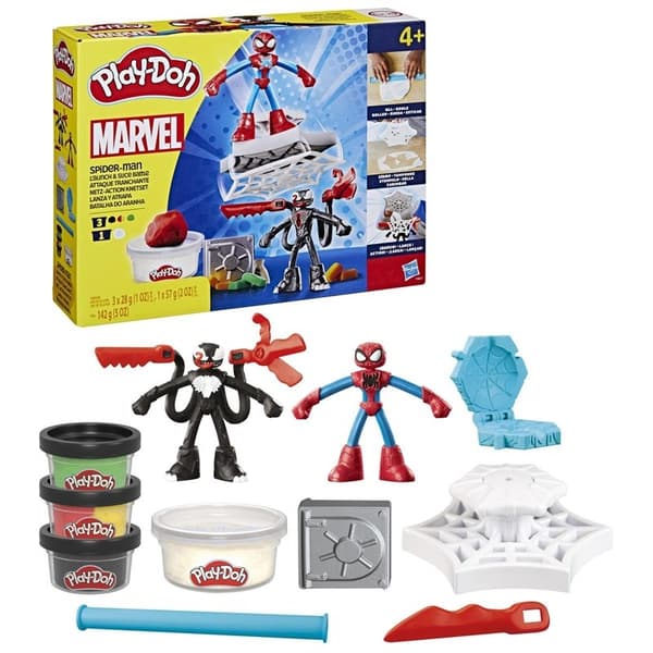 PLAY-DOH Marvel Spider-Man-legesæt til lancering og skive