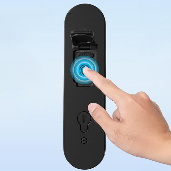Rockbros SMART Cykellås med Fingeravtrycksläsare och Bluetooth