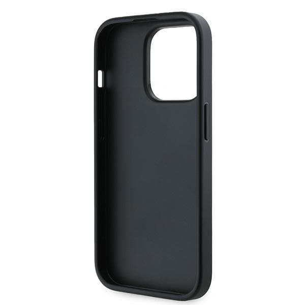 Karl Lagerfeld iPhone 14 Pro Skal MagSafe  Quilted Script Svart