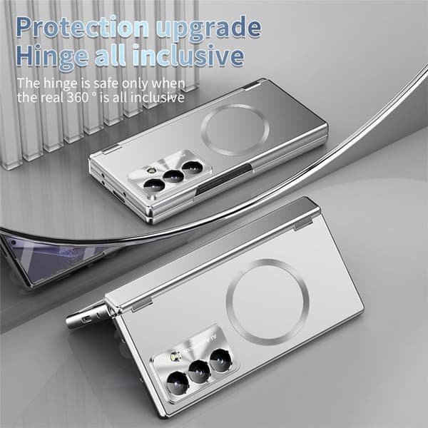 Mobilskal För Galaxy Z Fold 8 MagSafe Hård PC - Silver