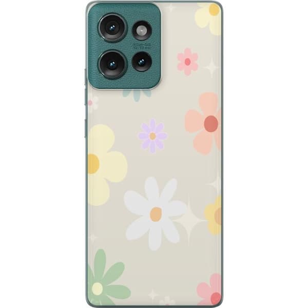 Mobilskal till Motorola Edge 50 med fejdande blommor