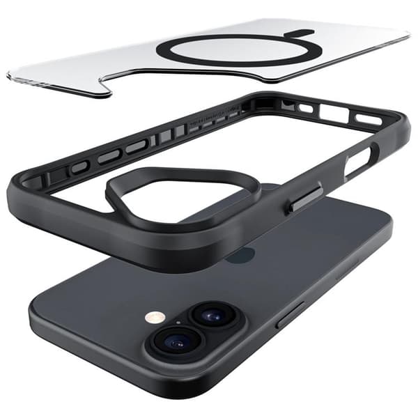 3MK telefontaske til iPhone 17 MagSafe Satin Armor - Sort