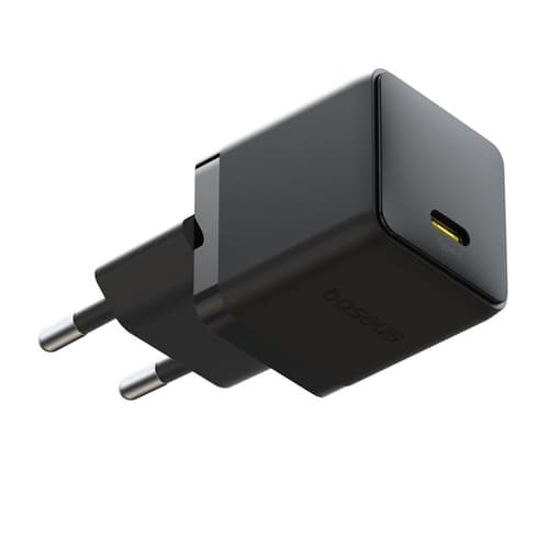 Baseus Hurtigoplader USB-C 20W Mini USB-C Kabel 60W 1m - Sort