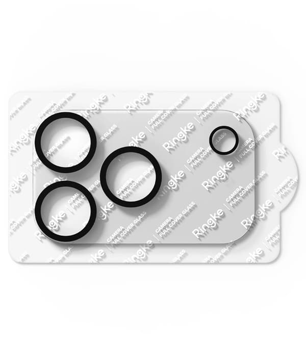 [2-Pack] Ringke Härdat Glas Kameraskydd För iPhone 18 Pro Max - Svart