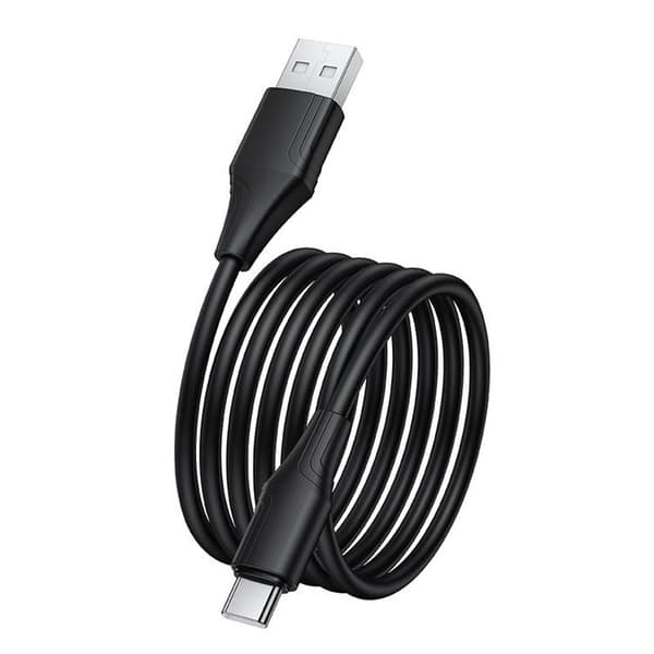 HOCO USB-A til USB-C Kabel 3A 1m Silikone X124 - Sort