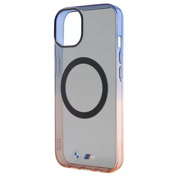 BMW-puhelinkotelo iPhone 14 Plus/15 Plus MagSafe Gradient Bumper - Harmaa