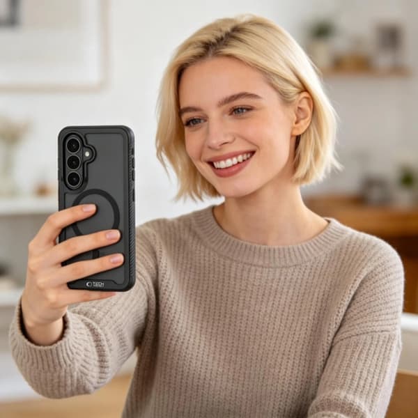 Tech-Protect telefonetui til Galaxy A57 5G Magsafe Defense - Matt sort