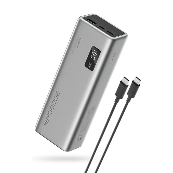 Cuktech Powerbank 20000mAh 150W 2xUSB-C USB-A - Grå