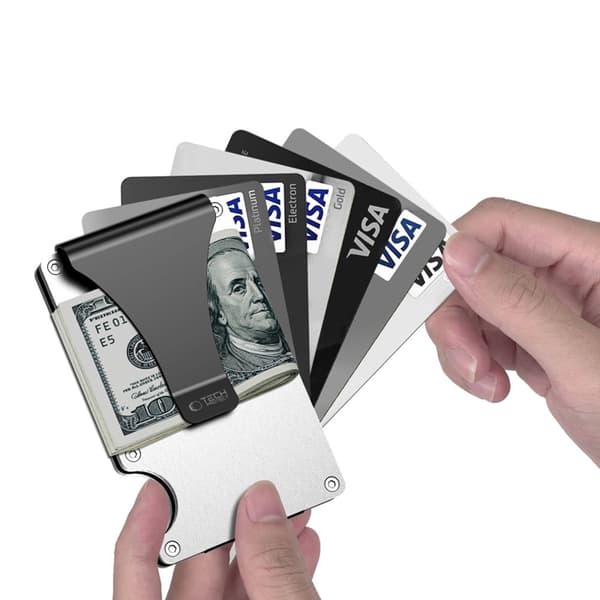 Tech-Protect Kortholder Thorn RFID - Steel Silver