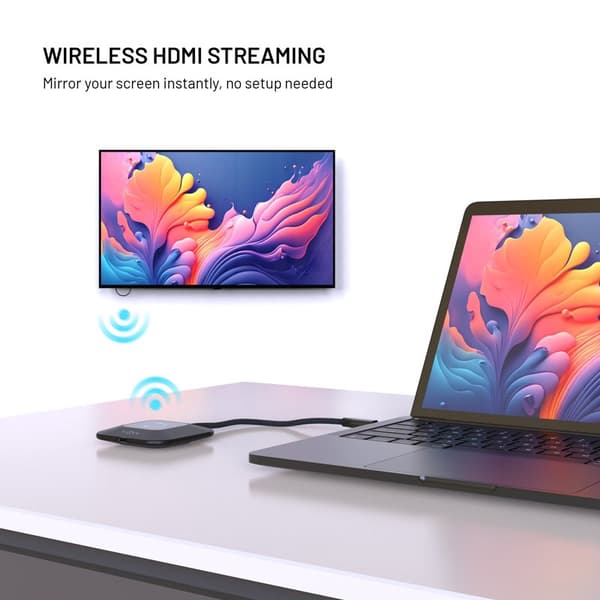 FIXED AirLink Trådløs USB-C/HDMI-sender Sort