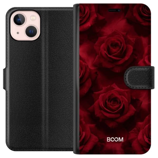 Plånboksfodral till Apple iPhone 13 med Crimson Rose