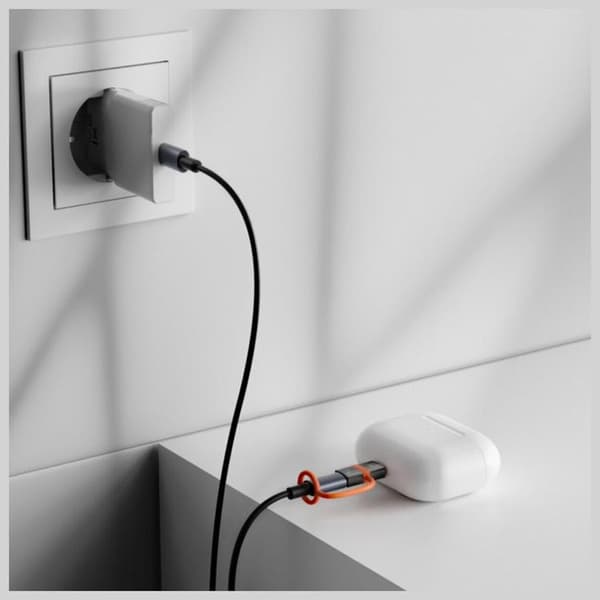 [2-Pack] 4smarts USB-C till Lightning Adapter 27W - Grå