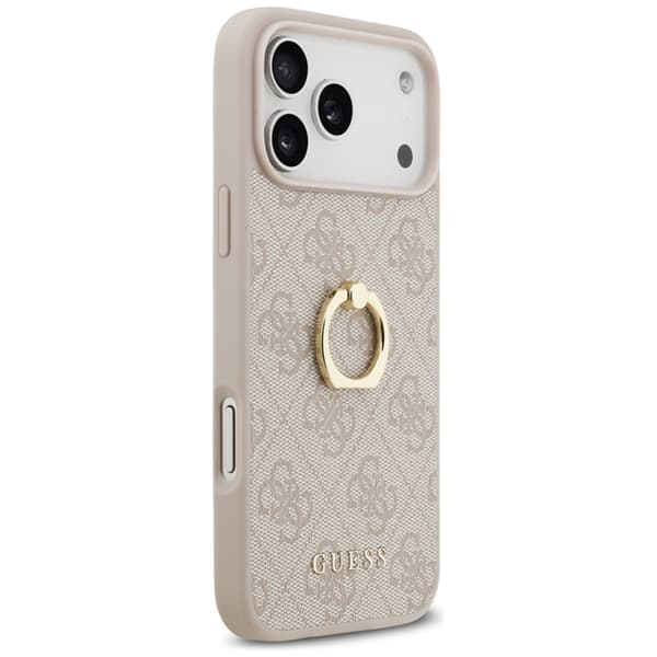 Guess Mobilskal till iPhone 17 Pro Max Ringställ - Rosa