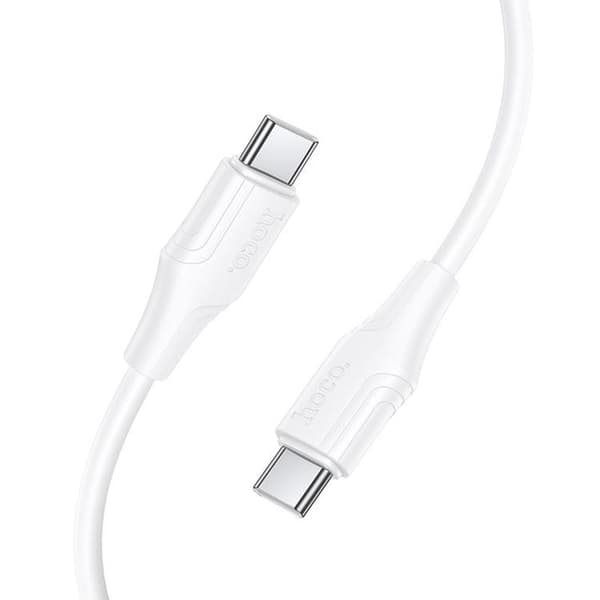HOCO USB-C til USB-C 60W Kabel 1m Silikone X124 - Hvid
