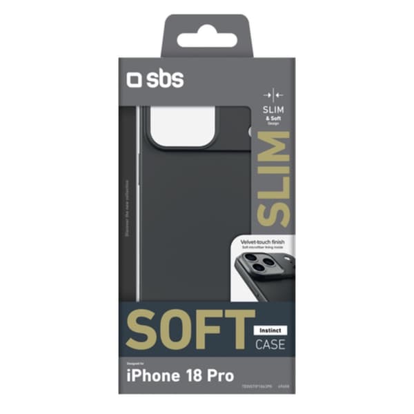 SBS Mobilcover til iPhone 18 Pro/17 Pro Instinct - Sort