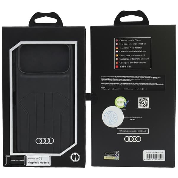 Audi Mobilcover Til iPhone 18 Pro Max/17 Pro Max Magsafe - Sort