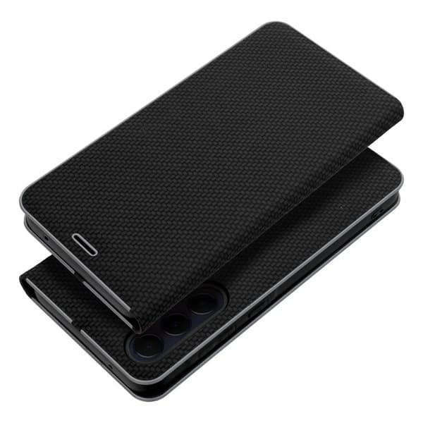 Galaxy S25 Edge Plånboksfodral Luna Carbon - Svart
