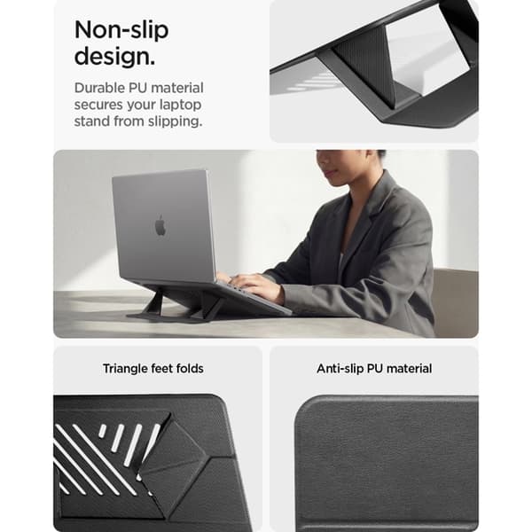 Spigen Laptopstativ Slimfold LD201-S6 - Rymdgrå