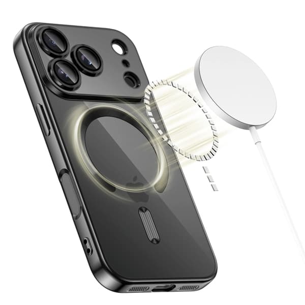 Tech-Protect telefontaske til iPhone 17 Pro Magsafe Flex - skinnende sort
