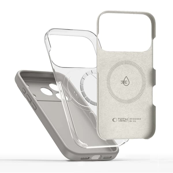 Tech-Protect Telefontaske til iPhone 17 Pro Max Magsafe Silikone - Stengrå