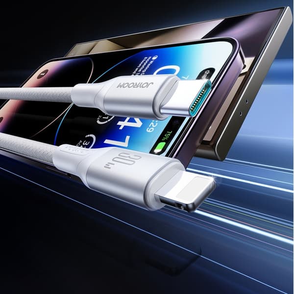 Joyroom USB-C till Lightning kabel 30W 2m Flash S-A28 - Vit