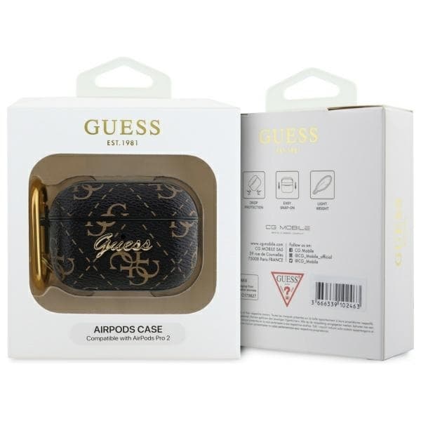 Guess AirPods Pro 2 Taske 4G Krog - Sort
