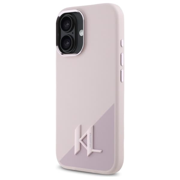 Karl Lagerfeld Telefontaske til iPhone 16 MagSafe Silicone Shadow Initial