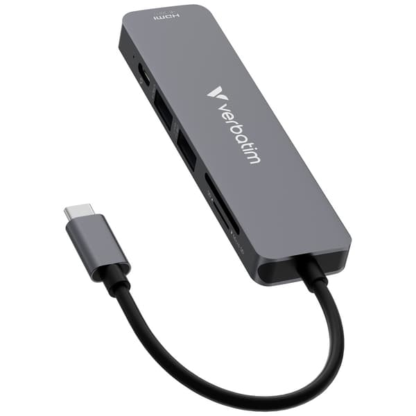 Verbatim Hub USB-C/HDMI/USB-A/SD/MSD 32156 - Aluminium