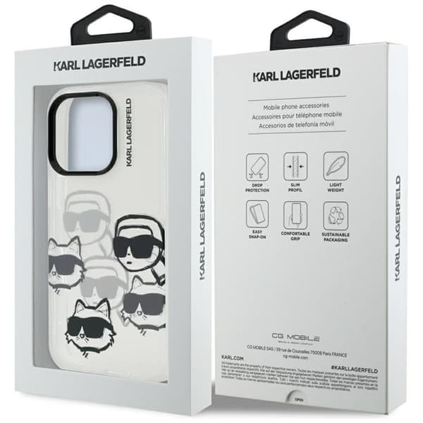 Karl Lagerfeld Mobilskal till iPhone 16 Pro Max IML Multi K&C Head