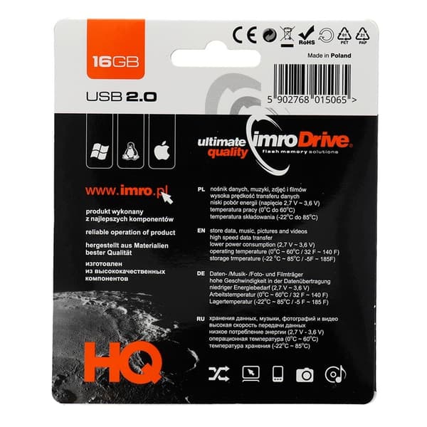 Imro Portable Memory Pendrive Axis 16 GB