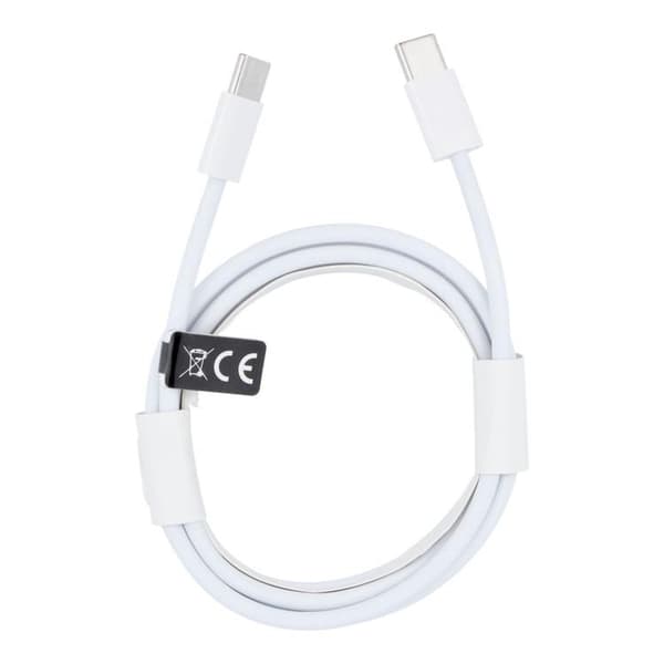 USB-C til USB-C kabel 2m 30W HD26- Hvid