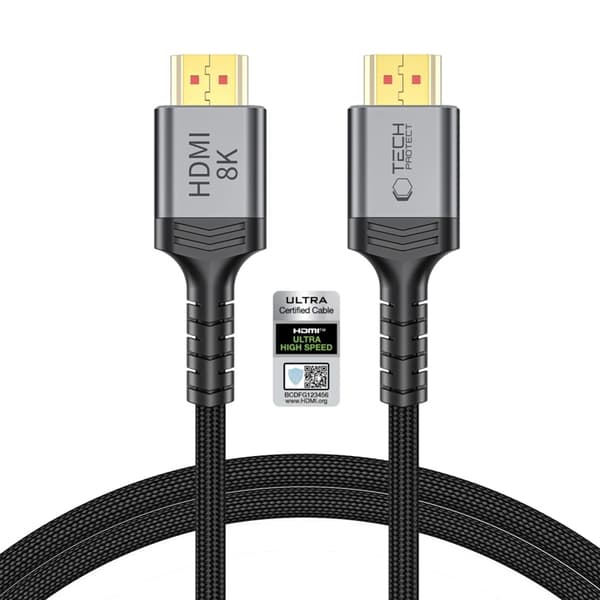 Tech-Protect Kabel HDMI 2.1 Ultraboost 1m - Sort