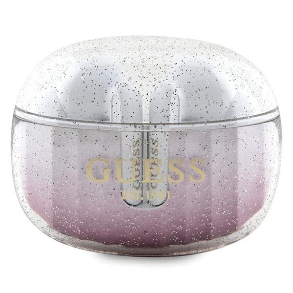 Guess Bluetooth Earphones TWS Glitter Gradient Pink