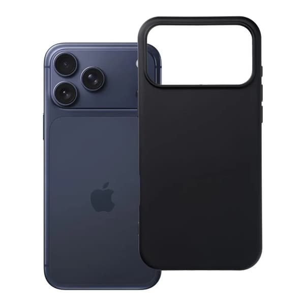 iPhone 18 Pro silikonikuori - Musta