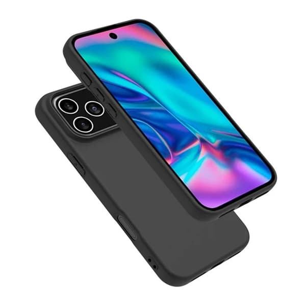 BOOM Telefontaske til iPhone 17 Pro Soft Matte Back TPU - Sort