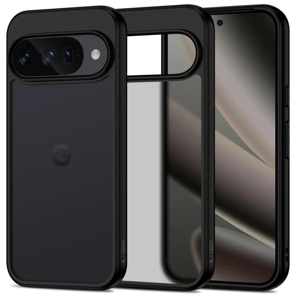 Tech-Protect matta suojakuori Google Pixel 10/10 Pro - Musta