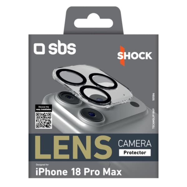 SBS Härdat Glas Kameraskydd För iPhone 18 Pro Max/iPhone 17 Pro Max Protector