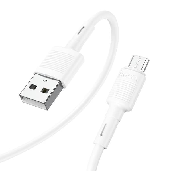 Hoco USB-A - Micro-USB 2.4A Kabel 1m X83 - Vit