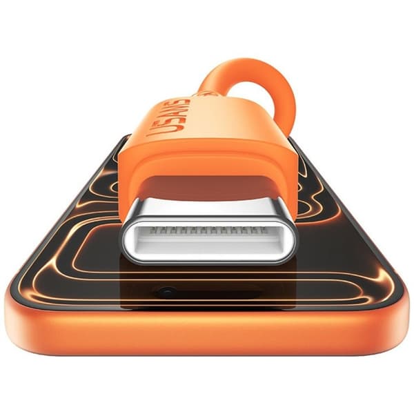 USAMS USB-A til USB-C Kabel 3A 1m Silikone U98 - Orange