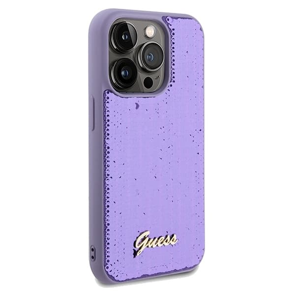 Guess Mobilskal till iPhone 14 Pro Max MagSafe Sequin Script Metal