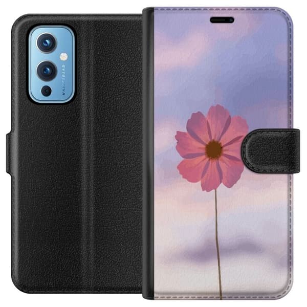 Plånboksfodral till OnePlus 9 med Rosa blomma
