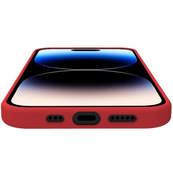 Celly Mobilskal till iPhone 16 Pro Cromo Soft Rubber - Röd