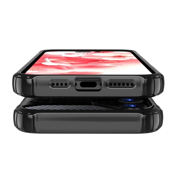 Mobilskal till iPhone 16e Hybrid Armor - Svart