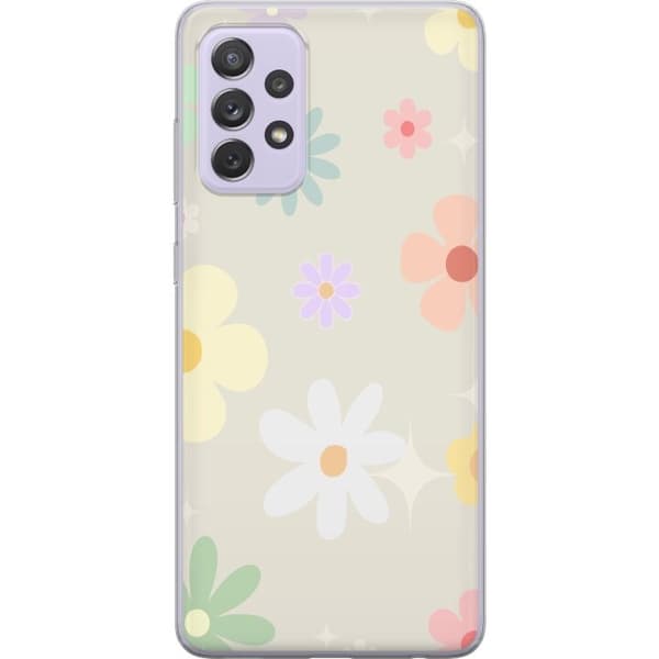 Taske til Samsung Galaxy A52s 5G med fejende blomster