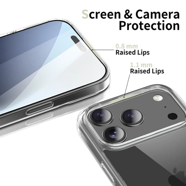 Tech-Protect Telefontaske til iPhone 17 Pro Max Flexair Hybrid - Klar