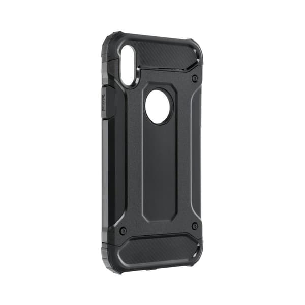 iPhone X/XS Etui Forcell Armor Hård Plast - Sort